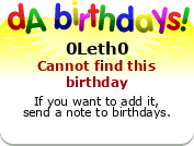 My birthday badge