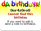 My birthday badge
