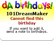My birthday badge