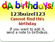 My birthday badge