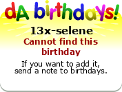 My birthday badge