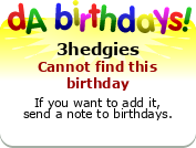 My birthday badge