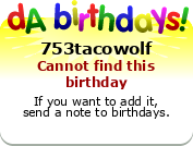 My birthday badge