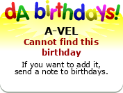 My birthday badge