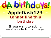 My birthday badge
