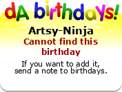 My birthday badge