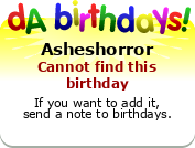 My birthday badge