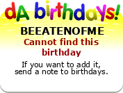 My birthday badge