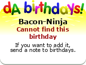 My birthday badge