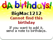 My birthday badge