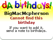 My birthday badge