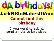 My birthday badge
