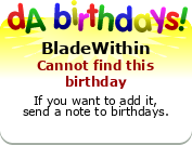 My birthday badge