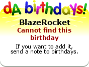 My birthday badge