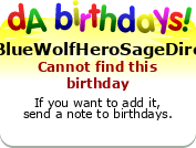 My birthday badge