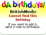 My birthday badge