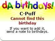 My birthday badge