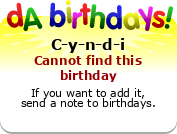 My birthday badge