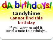 My birthday badge