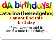 My birthday badge