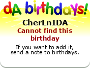 My birthday badge