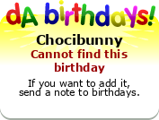 My birthday badge