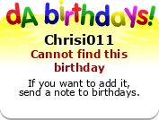 My birthday badge
