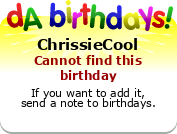My birthday badge
