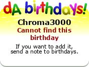 My birthday badge