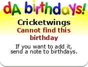 My birthday badge