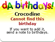 My birthday badge