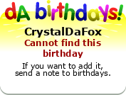 My birthday badge
