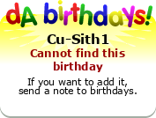 My birthday badge