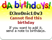 My birthday badge