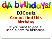 My birthday badge