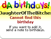 My birthday badge