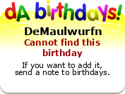 My birthday badge