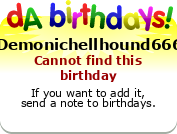 My birthday badge