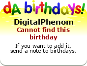 My birthday badge