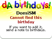 My birthday badge
