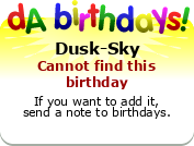 My birthday badge