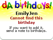 My birthday badge