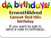 My birthday badge