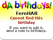 My birthday badge