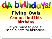 My birthday badge