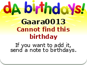 My birthday badge