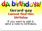 My birthday badge
