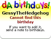 My birthday badge