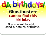 My birthday badge