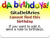 My birthday badge